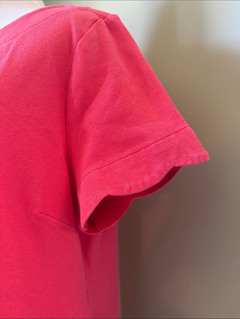 Talbots pink dress 100% cotton size large - Picture 3 of 8